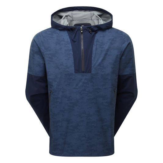 FootJoy HydroLite X Waterproof Pullover Golf Hoodie 2025 - 37816 Navy Camo M