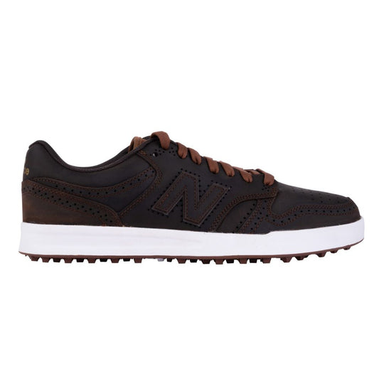 New Balance 480 SL Mens Spikeless Golf Shoes 2025 - Brown Leather - Limited Edition Brown Leather 8