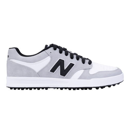 New Balance 480 SL Mens Spikeless Golf Shoes 2025 - Grey / White Grey / White 8 