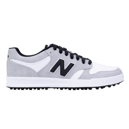 New Balance 480 SL Mens Spikeless Golf Shoes 2025 - Grey / White Grey / White 8 