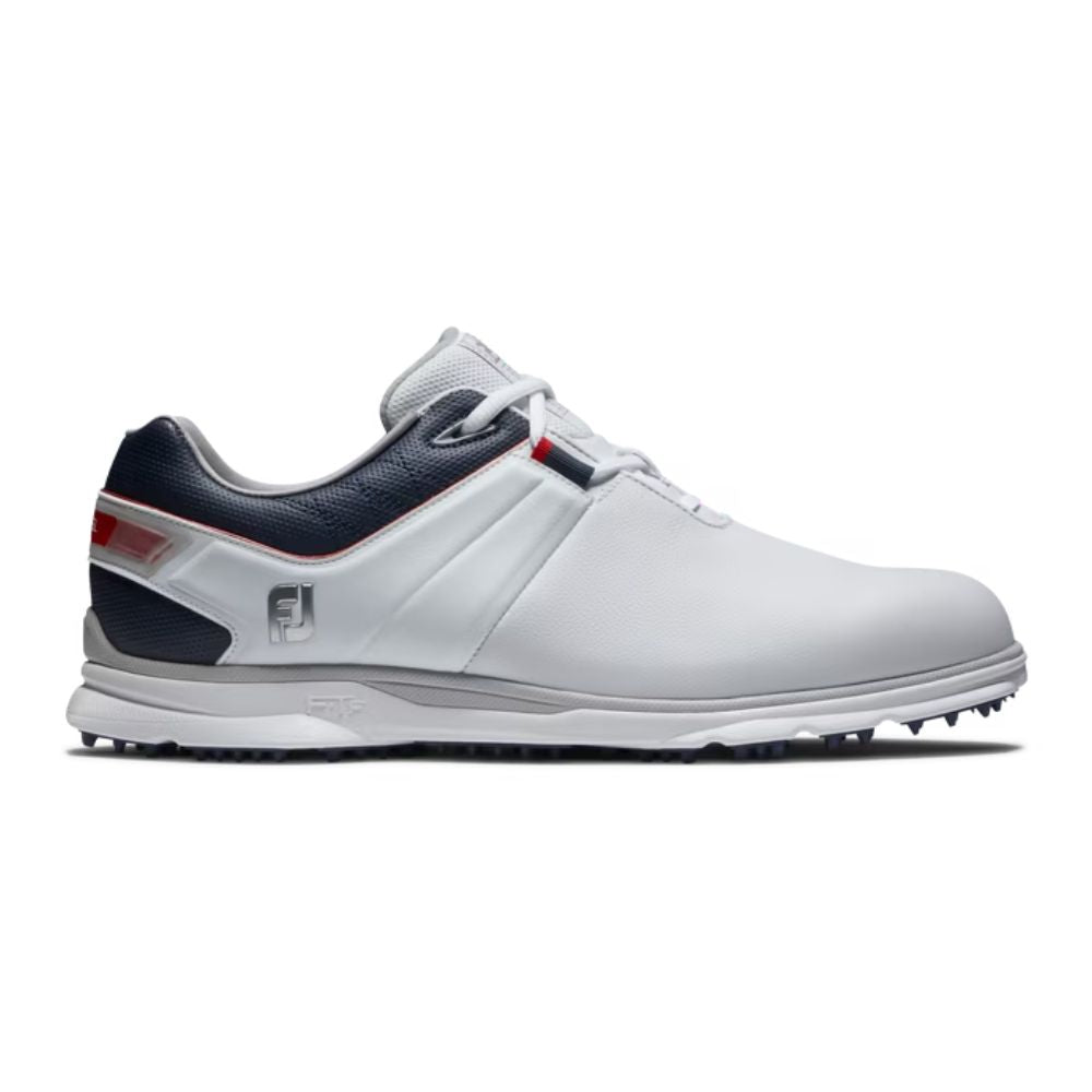 Footjoy Pro SL Mens Spikeless Golf Shoes White / Blue / Red 53074 7 