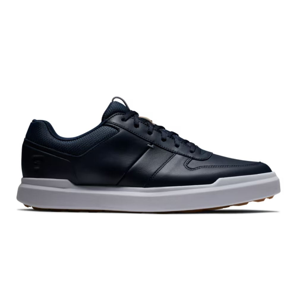 Footjoy Contour Casual Mens Spikeless Golf Shoes 54372 Navy / White / Tan 54372M 7 