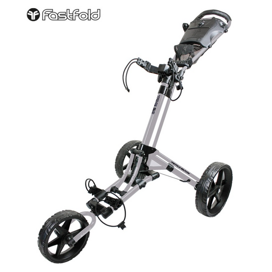 FastFold Trike 2.0 3 Wheel Golf Push Trolley Silver/Black