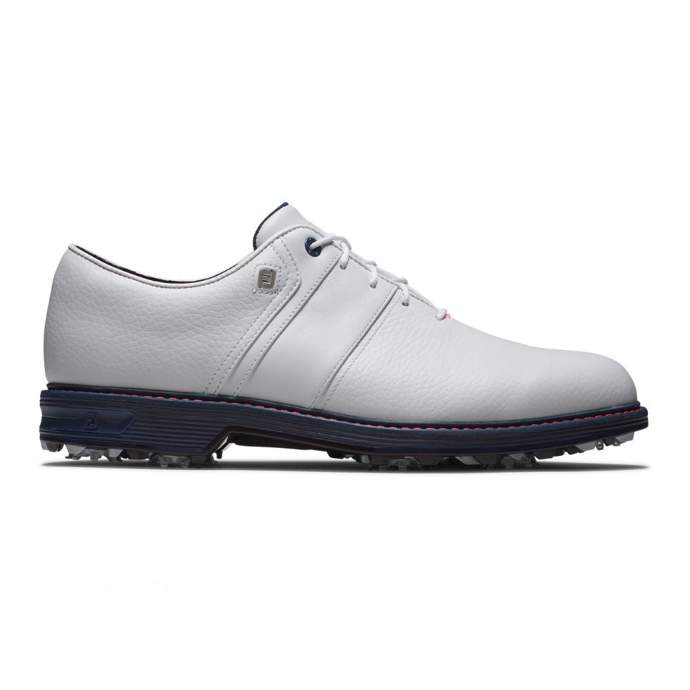 FootJoy Premiere Series Packard Spiked Golf Shoes 54543 - White / Pink / Navy White / Pink / Navy 7
