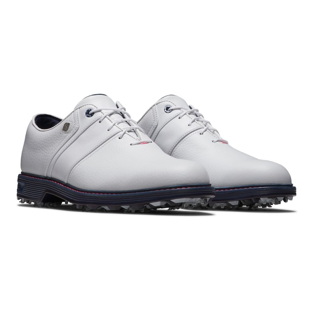 FootJoy Premiere Series Packard Spiked Golf Shoes 54543 - White / Pink / Navy