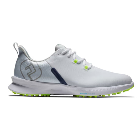 Footjoy Fuel Sport Mens Spikeless Golf Shoes 55453 White / Navy / Green 55453M 7 