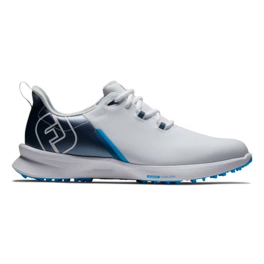 Footjoy Fuel Sport Mens Spikeless Golf Shoes 55454 White / Navy / Blue 55454M 7 