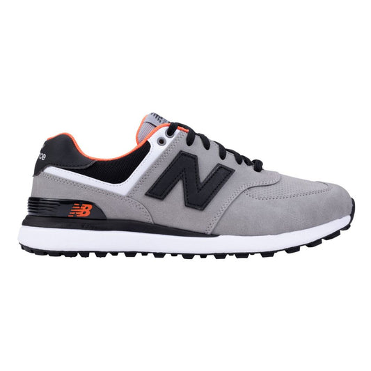 New Balance 574 Greens V2 Mens Spikeless Golf Shoes 2025 - Grey / Black Grey / Black 8