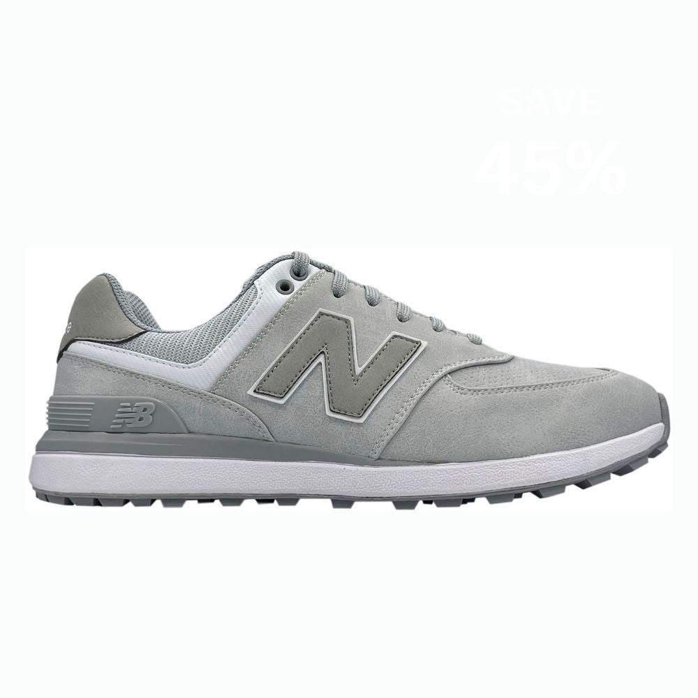 New Balance 574 Greens V2 Mens Spikeless Golf Shoes Light Grey 8