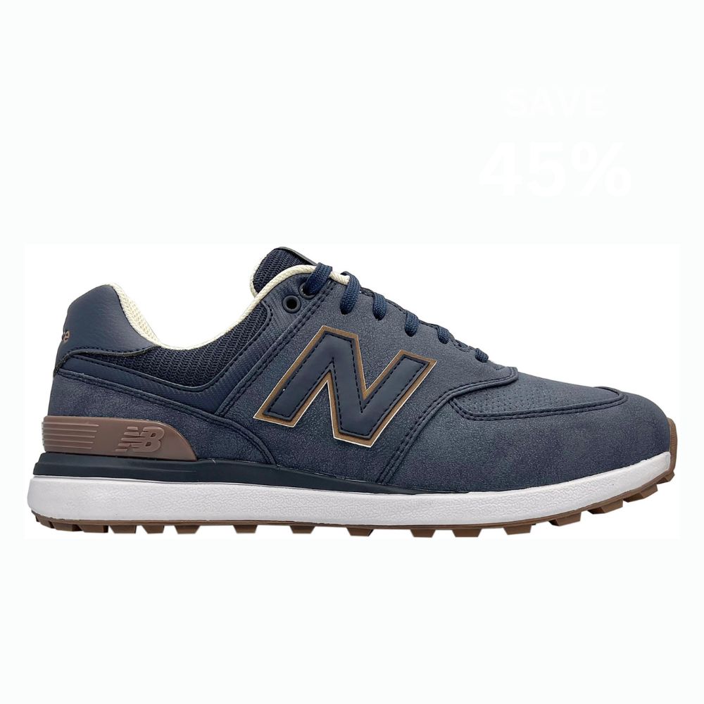 New Balance 574 Greens V2 Mens Spikeless Golf Shoes 2024 Navy / Gum 8 
