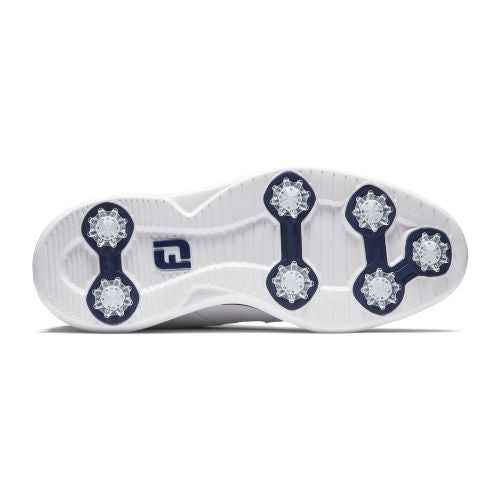 FootJoy Traditions Blucher Mens Spiked Golf Shoes 57938 - White / Navy
