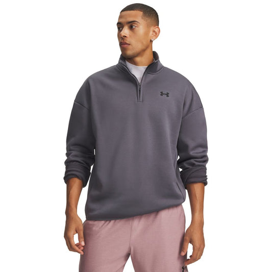 Under Armour Men's 1/4 Zip Golf Fleece Top 2026 - 6017114-025 Castle Rock / Black 025 M
