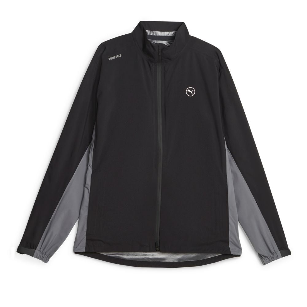 PUMA DRYLBL Men's Golf Rain Jacket 2026 - Black / Slate Sky Black / Slate Sky M