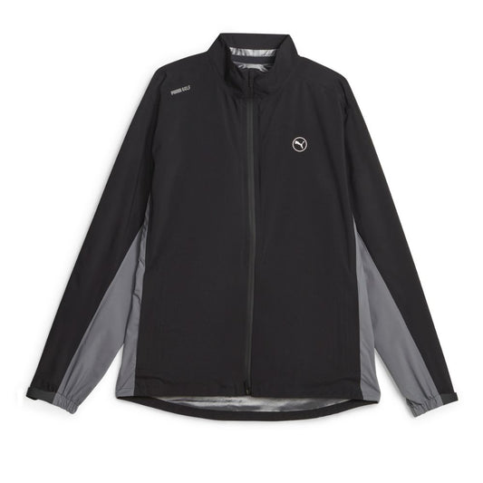 PUMA DRYLBL Men's Golf Rain Jacket 2026 - Black / Slate Sky Black / Slate Sky M