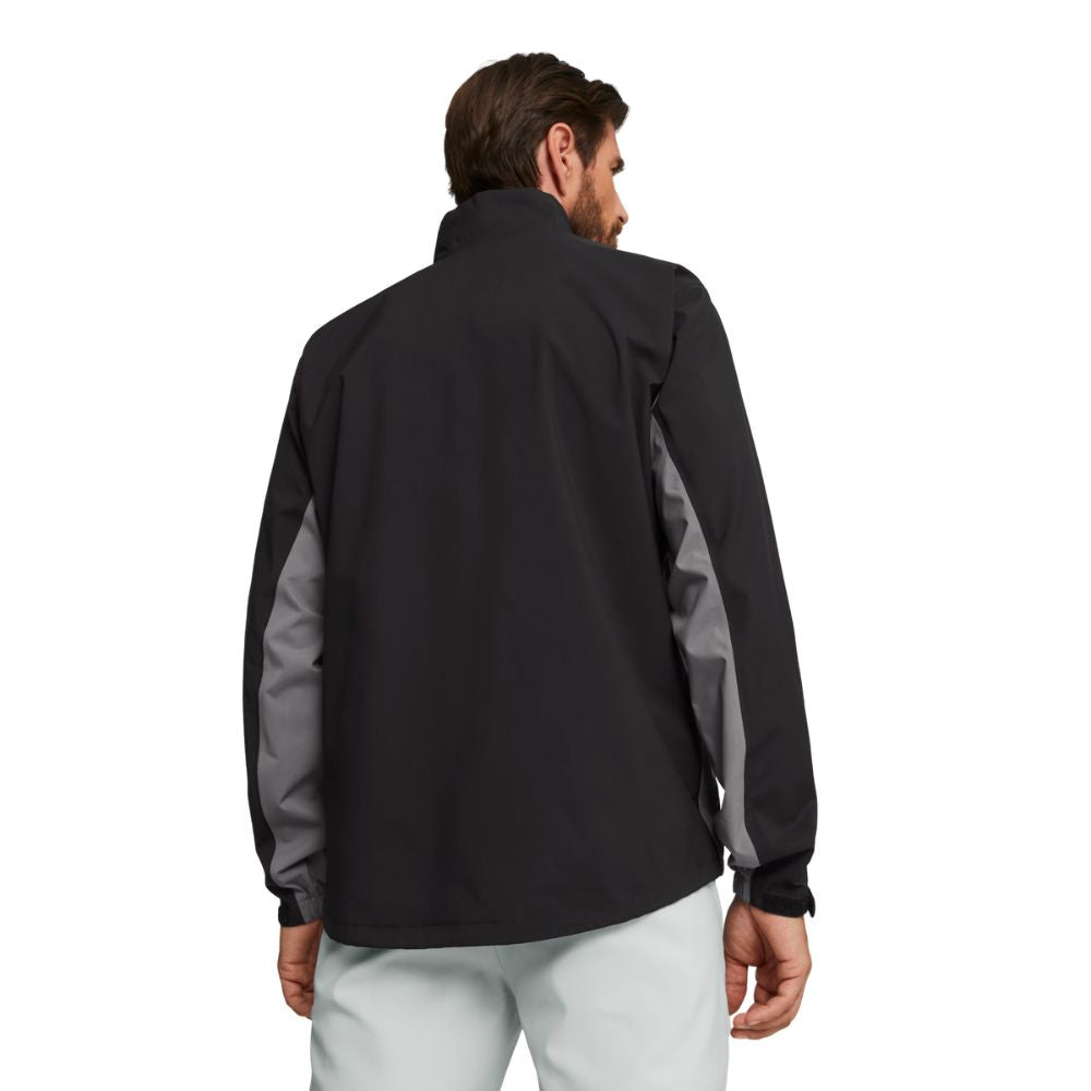 PUMA DRYLBL Men's Golf Rain Jacket 2026 - Black / Slate Sky