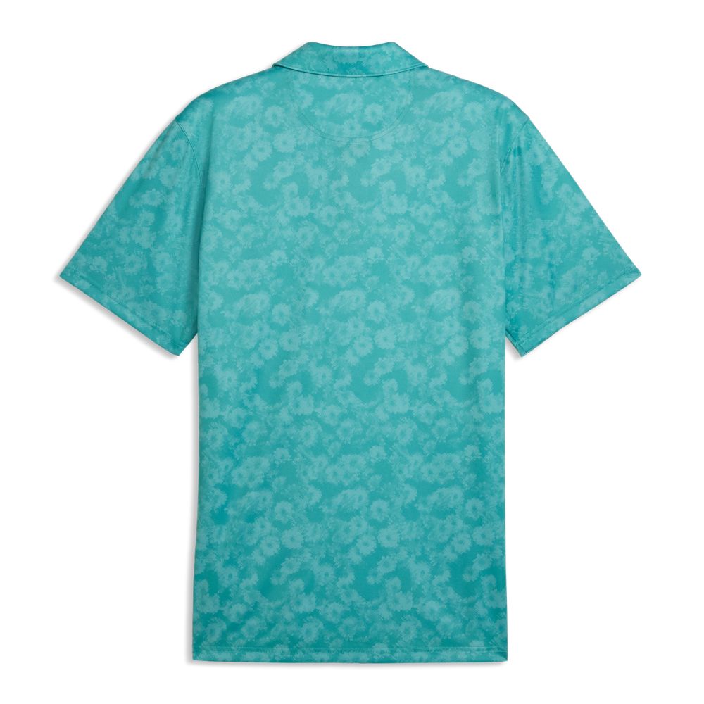 PUMA Pure 2.01 Floral Men's Golf Polo Shirt 2026 - Mint Tea