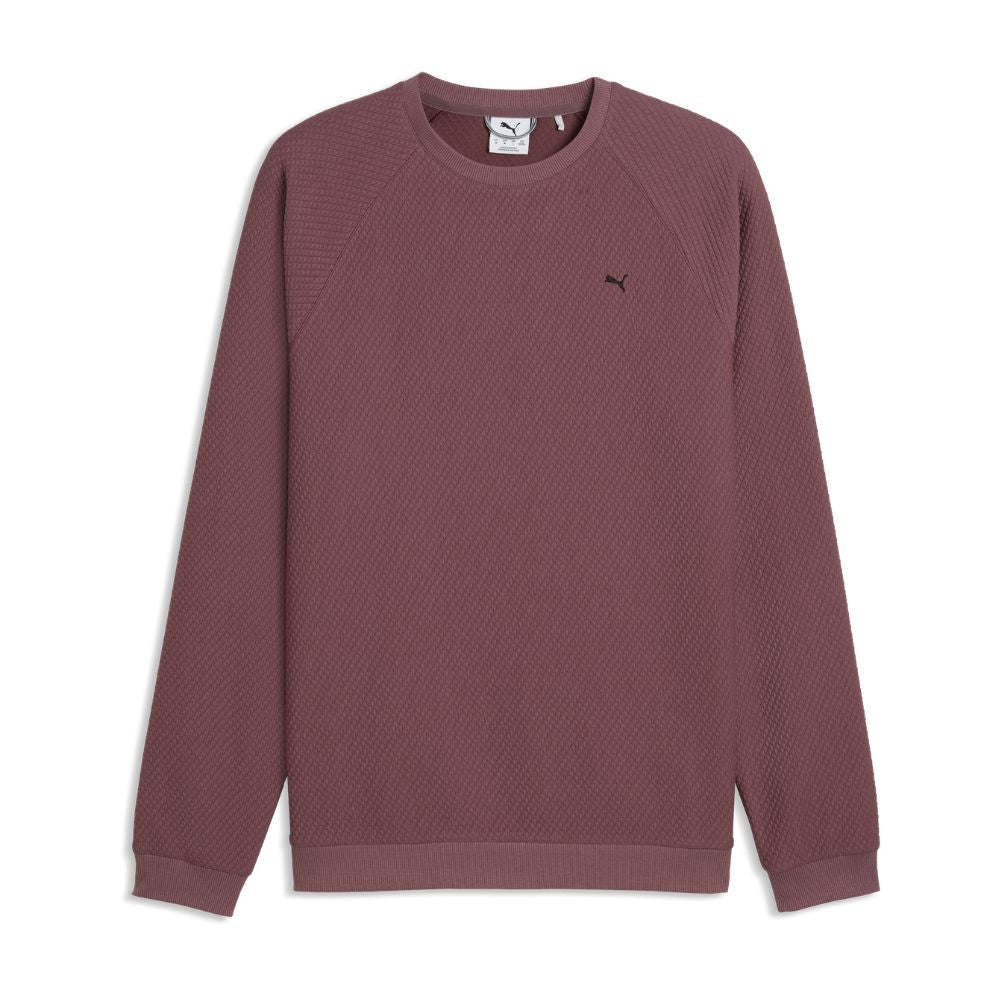 PUMA Boulder 2.0 Men's Golf Crewneck Top 2026 - Rich Cocoa Rich Cocoa M