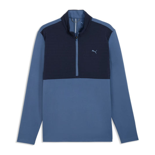 PUMA Cloudspun Tech Hybrid 1/2 Zip Men's Golf Top 2026 - Deep Navy Deep Navy M
