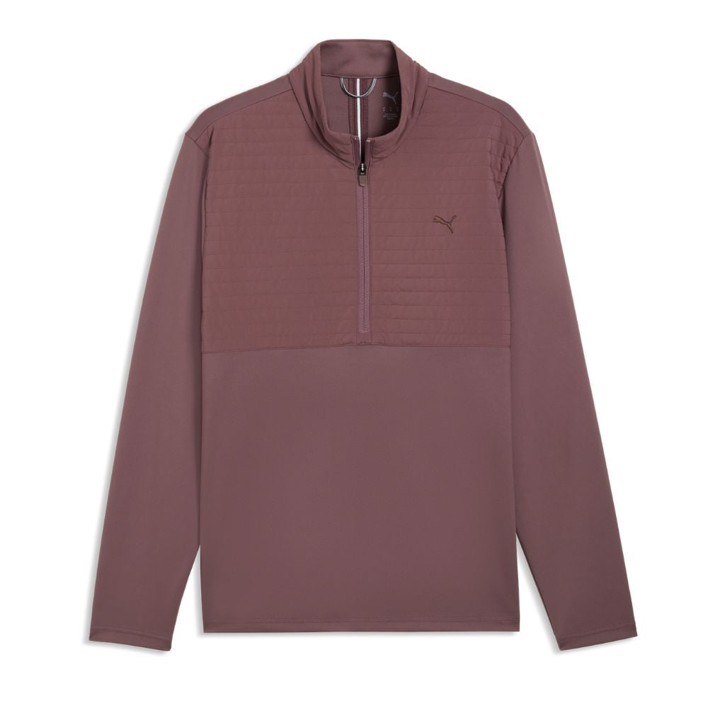 PUMA Cloudspun Tech Hybrid 1/2 Zip Men's Golf Top 2026 - Rich Cocoa Rich Cocoa M