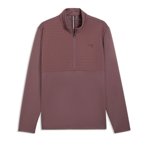 PUMA Cloudspun Tech Hybrid 1/2 Zip Men's Golf Top 2026 - Rich Cocoa Rich Cocoa M
