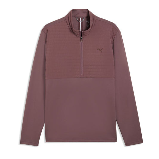 PUMA Cloudspun Tech Hybrid 1/2 Zip Men's Golf Top 2026 - Rich Cocoa Rich Cocoa M