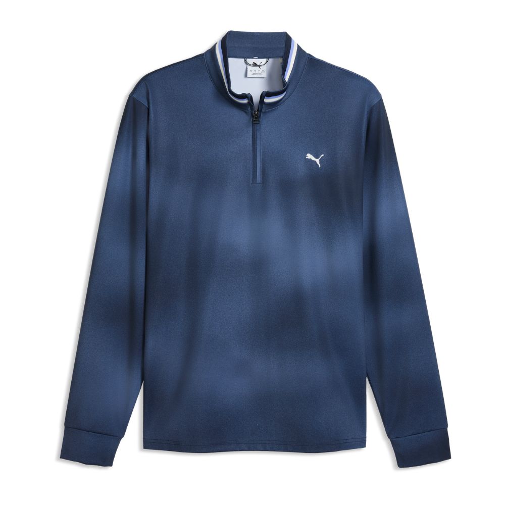 PUMA Coastal Claret 1/4 Zip Men's Golf Top 2026 - Deep Navy Deep Navy M