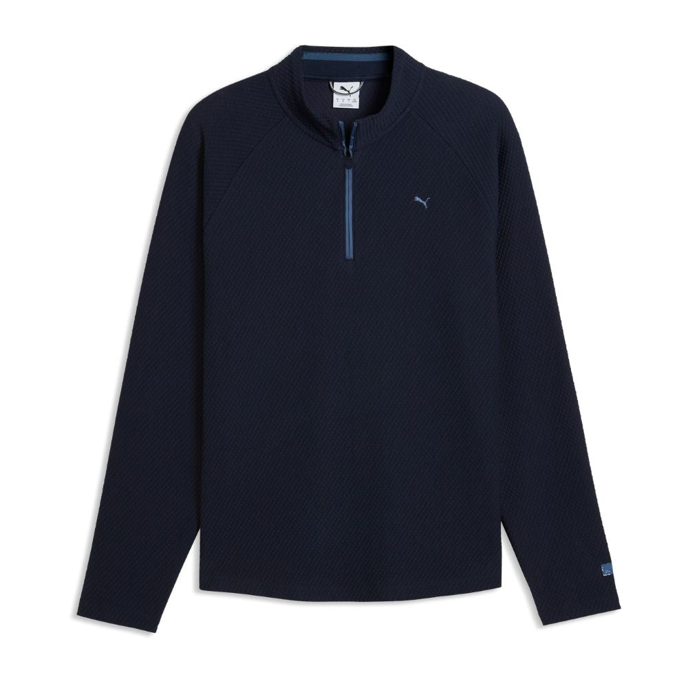 PUMA Boulder 2.0 1/4 Zip Men's Golf Top 2026 - Deep Navy Deep Navy M
