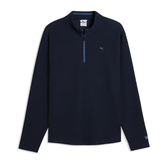 PUMA Boulder 2.0 1/4 Zip Men's Golf Top 2026 - Deep Navy Deep Navy M