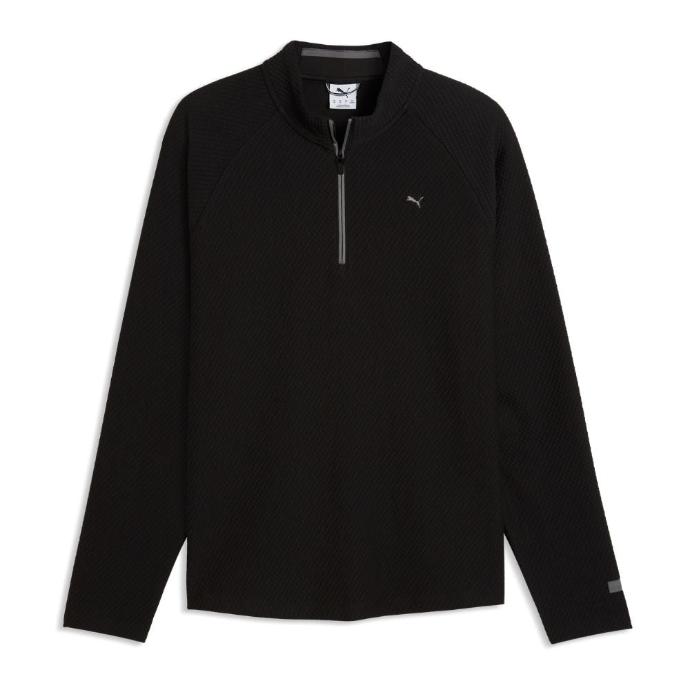 PUMA Boulder 2.0 1/4 Zip Men's Golf Top 2026 - Black Black M