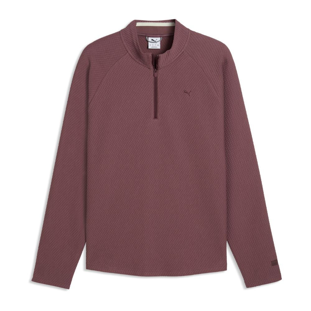 PUMA Boulder 2.0 1/4 Zip Men's Golf Top 2026 - Rich Cocoa Rich Cocoa M