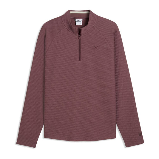 PUMA Boulder 2.0 1/4 Zip Men's Golf Top 2026 - Rich Cocoa Rich Cocoa M
