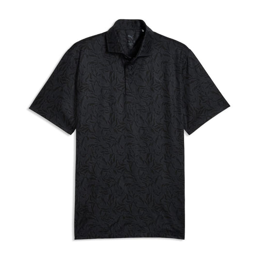PUMA Marine Botanical Men's Golf Polo Shirt 2026 - Black Black M