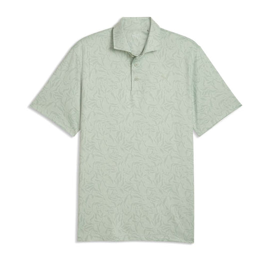 PUMA Marine Botanical Men's Golf Polo Shirt 2026 - Soft Grass Soft Grass M