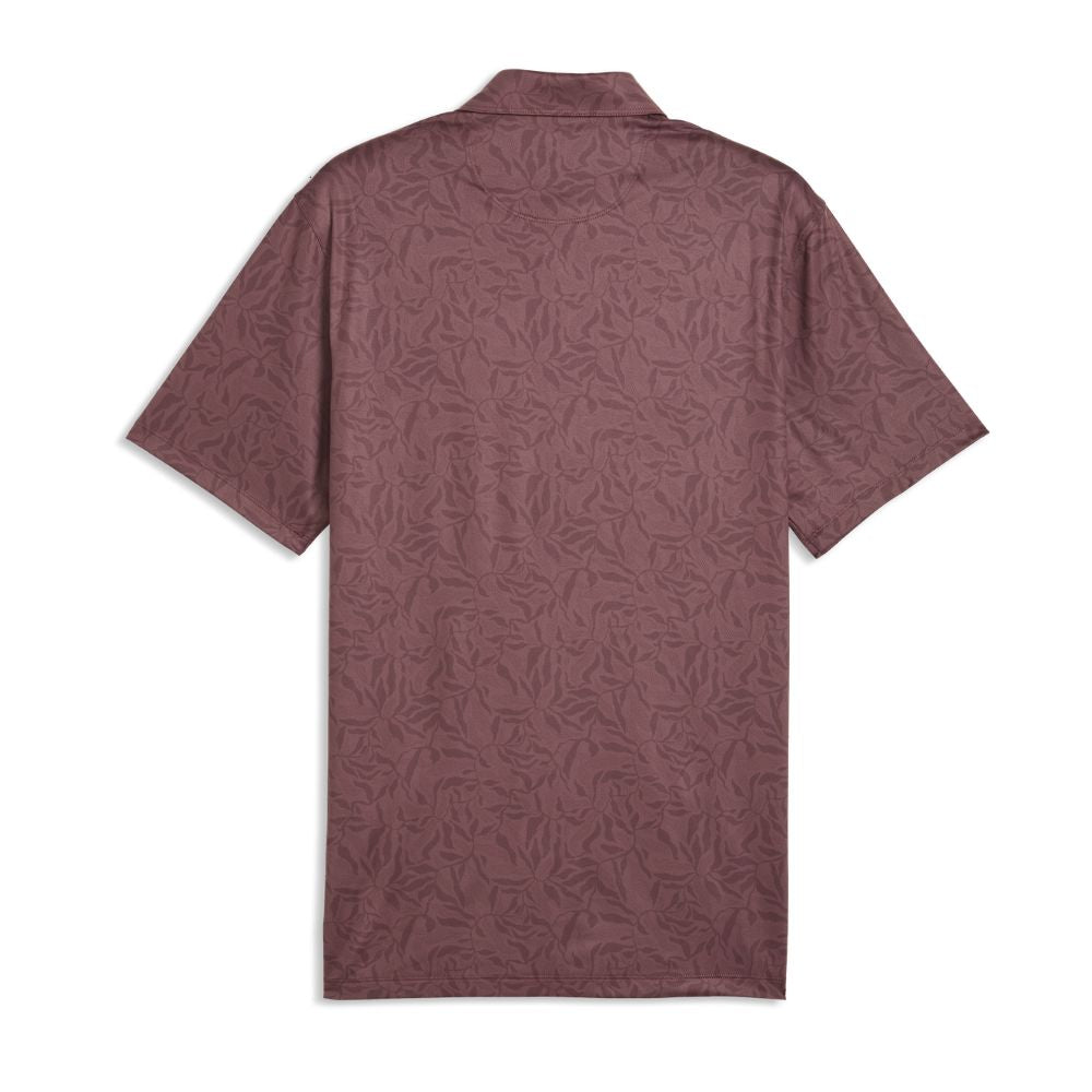 PUMA Marine Botanical Men's Golf Polo Shirt 2026 - Rich Cocoa
