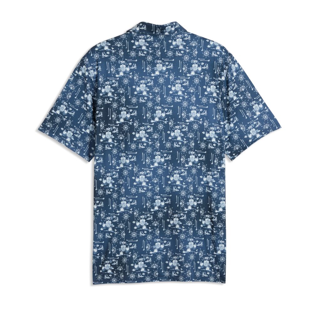 PUMA Coastal Claret Men's Golf Polo 2026 - Deep Navy