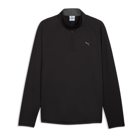 PUMA Pure Grid 1/4 Zip Men's Golf Top 2026 - Black Black M