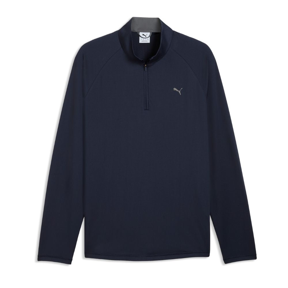 PUMA Pure Grid 1/4 Zip Men's Golf Top 2026 - Deep Navy