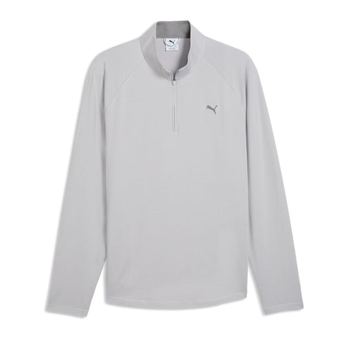 PUMA Pure Grid 1/4 Zip Men's Golf Top 2026 - Platino Grey Platino Grey M
