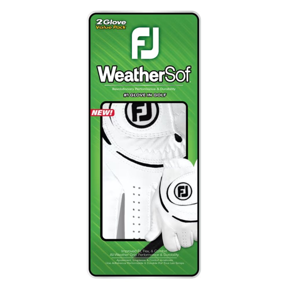 FootJoy WeatherSof All Weather Golf Glove 66197 - 2 Pack   
