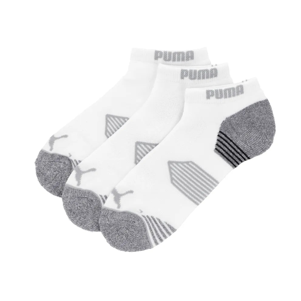 PUMA Golf Essential Low Cut 3 Pair Sock Pack 2026 - White White
