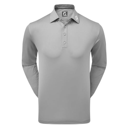 FootJoy Thermolite Long Sleeve Golf Polo Shirt - 87986 Grey M