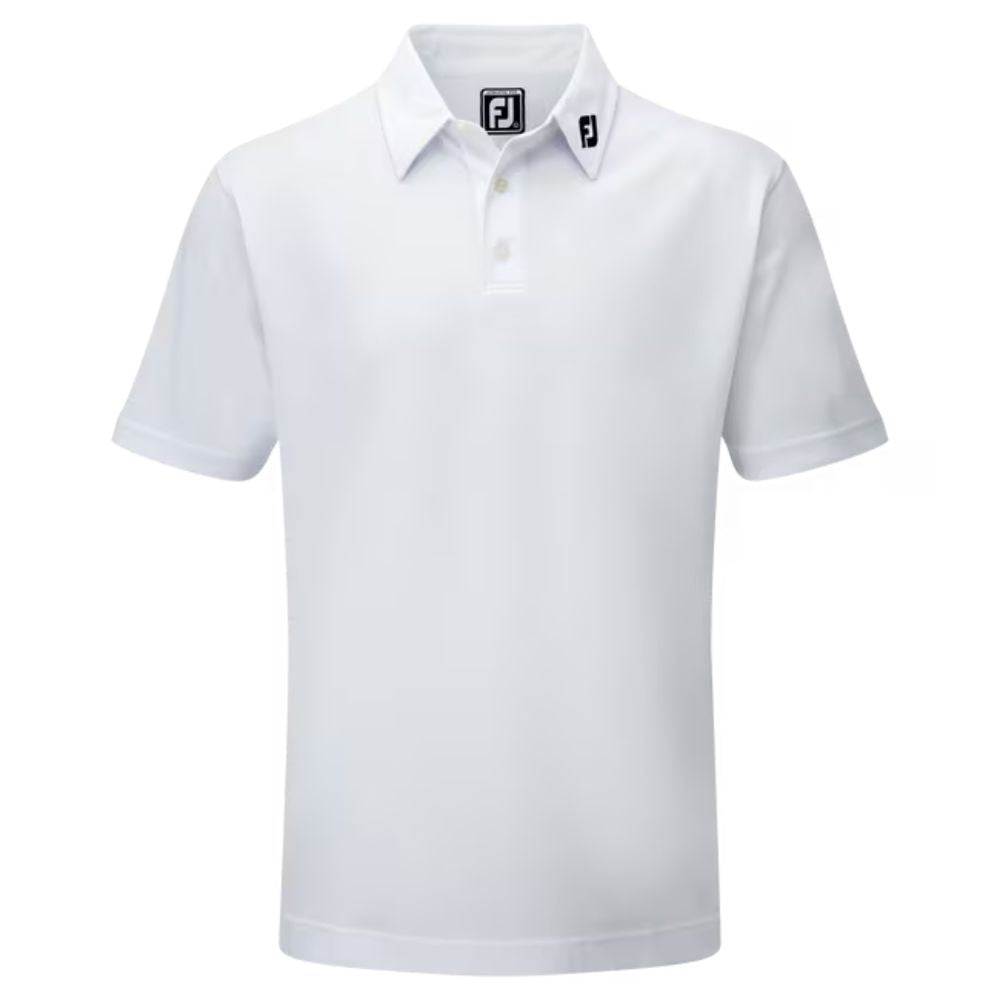 Footjoy Golf Stretch Pique Polo Shirt White S 