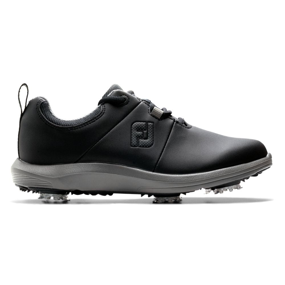 FootJoy eComfort Ladies Spiked Golf Shoes 98645 Black / Charcoal 4 