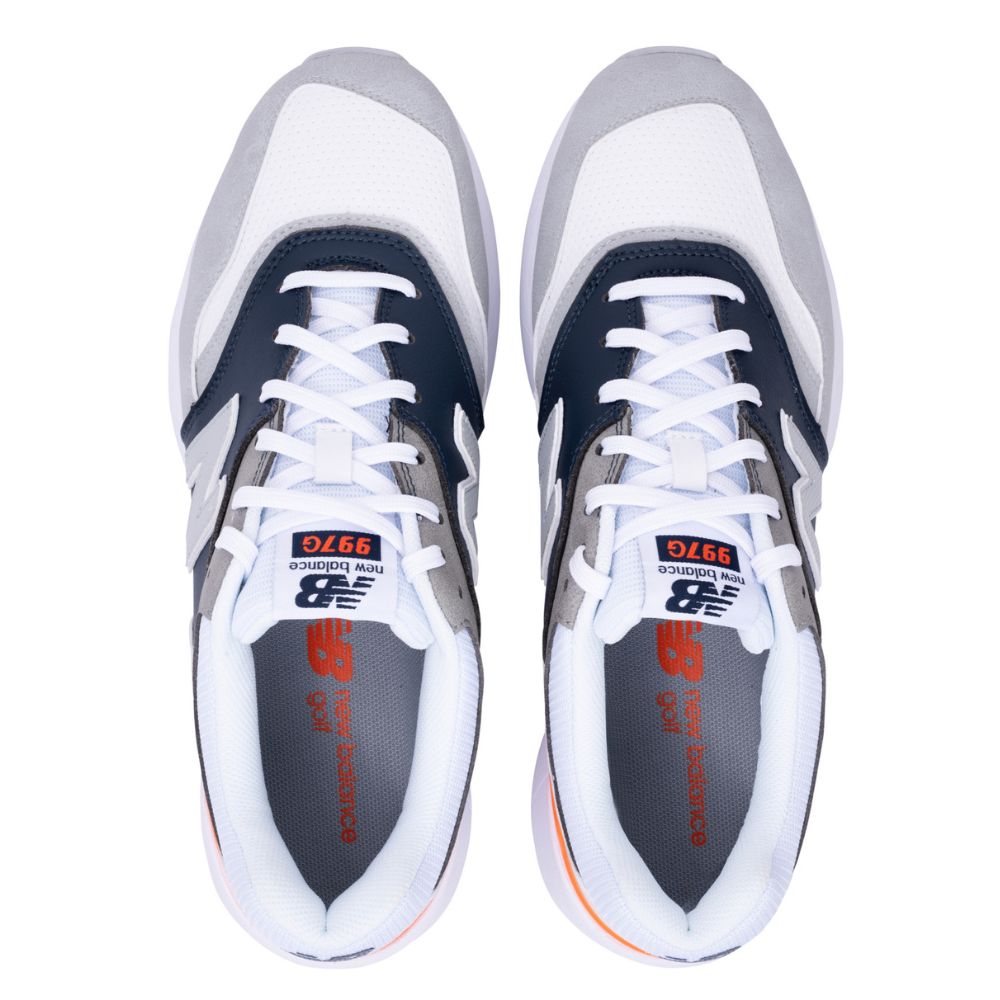 New Balance 997 SL Mens Spikeless Golf Shoes 2025 - White / Grey / Navy   