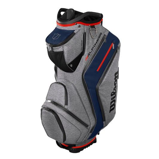 Wilson Golf Alpine Dry Cart Bag 2025 - Grey / Navy / Red Grey / Navy / Red
