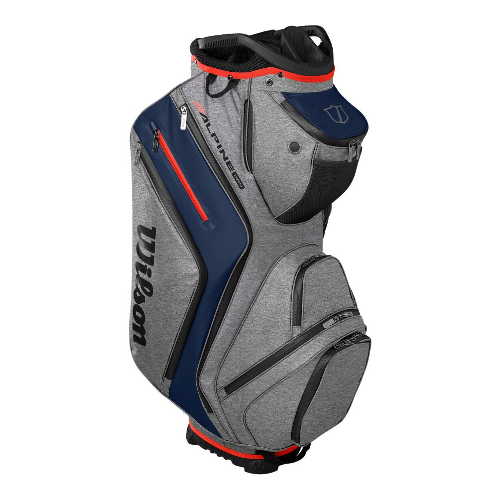 Wilson Golf Alpine Dry Cart Bag 2025 - Grey / Navy / Red