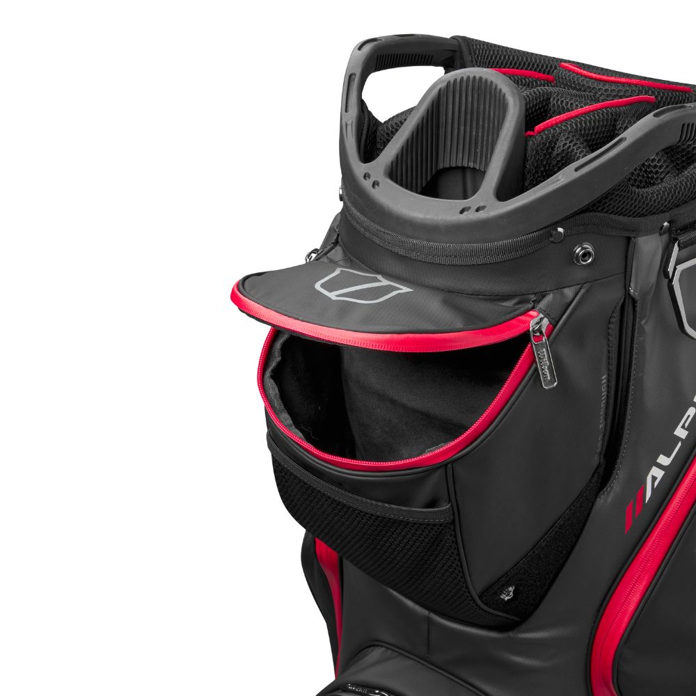 Wilson Golf Alpine Dry Cart Bag 2025 - Black / Grey / Red