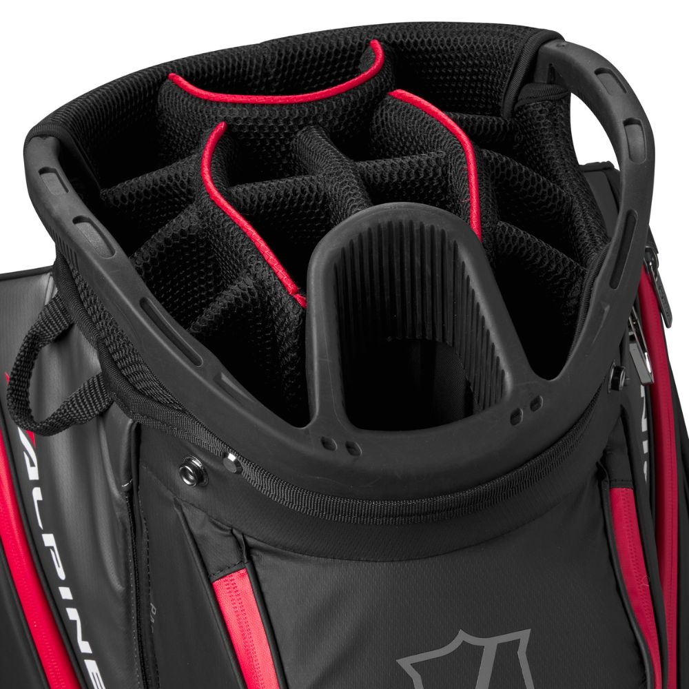 Wilson Golf Alpine Dry Cart Bag 2025 - Black / Grey / Red