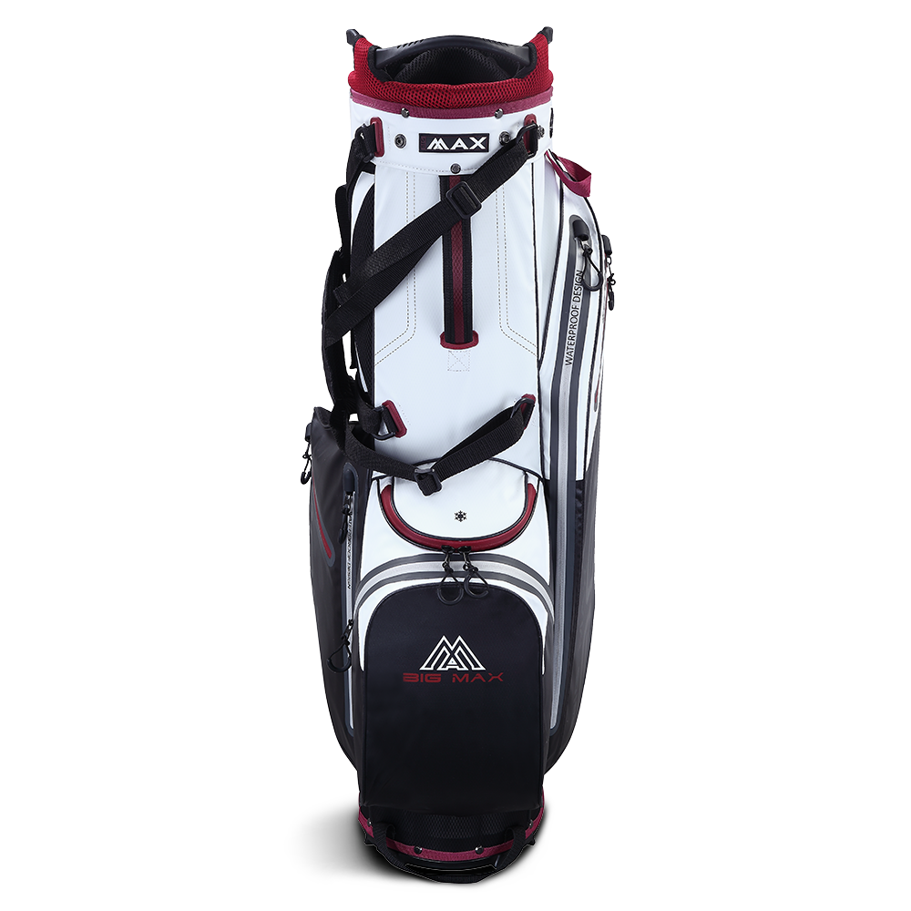 Big Max Aqua Eight G Golf Stand Bag 2024 - White Black Merlot   