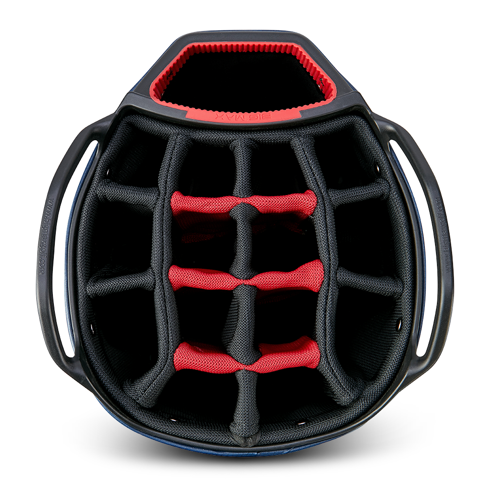 Big Max Aqua Tour 4 Golf Cart Bag - Off White Navy Red